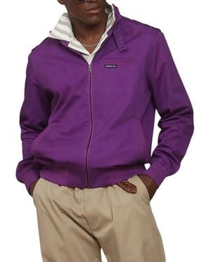 Members Only Classic Iconic Racer Jacket (slim Fit - Purple