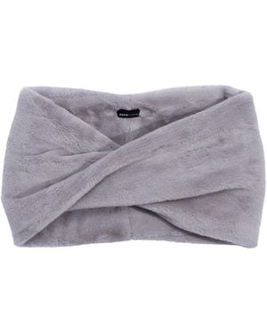 Echo Faux Fur Twist Loop Headband - Gray