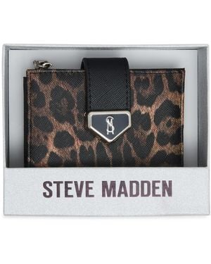 Steve Madden Boxed Bjem Bifold Wallet - Metallic