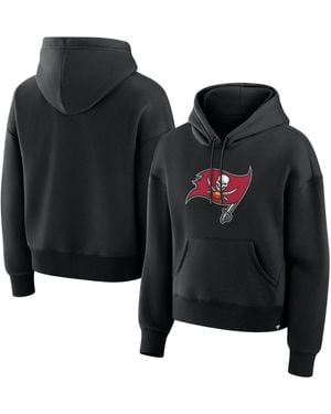 Fanatics Tampa Bay Buccaneers Relaxed High Hip Essential Legacy Hoodie - Black