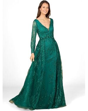 Lara Elegant Overskirt Dress - Green
