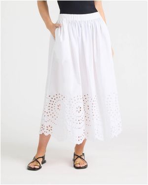 Ellen Tracy Pull-on Maxi Skirt - White