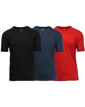 Galaxy By Harvic Short Sleeve V-neck T-shirt - Black