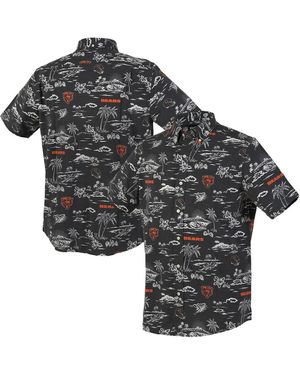 Reyn Spooner Chicago Bears Kekai Performance Button-down Shirt - Black
