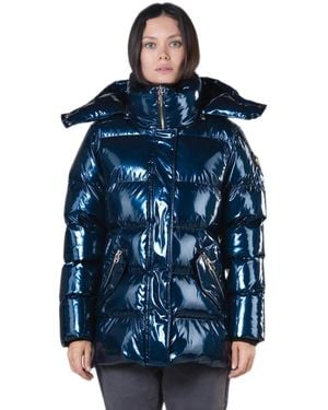 Woodpecker Bumnester Quilted Coat - Blue