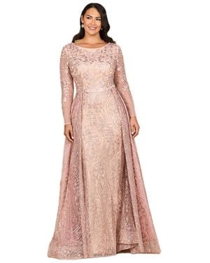 Lara Long Sleeve Gown - Pink