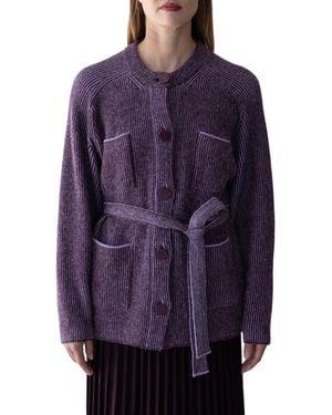 SSKEIN Lesse Cardigan - Purple