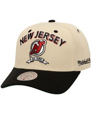 Mitchell & Ness Â New Jersey Devils Soul Legacy Defined Two-tone Pro Crown Adjustable Hat - Natural