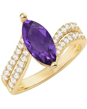 Macy's & White Topaz Ring (1-5/8 Ct. T.w. - Blue