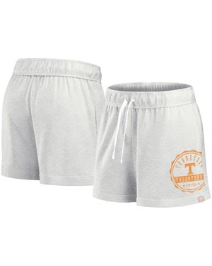 Fanatics Oatmeal Tennessee Volunteers Win Badge Shorts - White