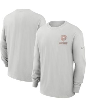 Nike Chicago Bears Essential Heavy Max90 Long Sleeve T-shirt - Gray
