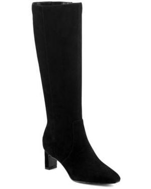 Rockport Mabel Tall Total Motion Dress Boots Regular Wide Calf - Black