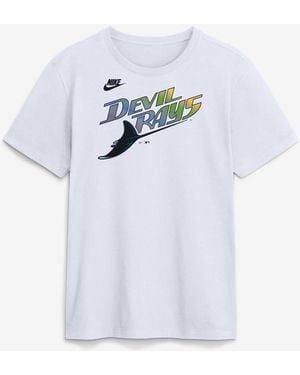 Nike Tampa Bay Rays Cooperstown Collection Wordmark T-shirt - White