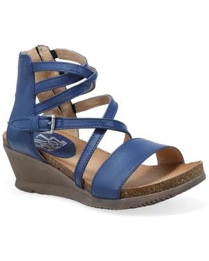 Miz Mooz Wedge Sandal - Blue