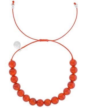 Roxy Waterproof Carnelian Adujustable Bracelet - Red