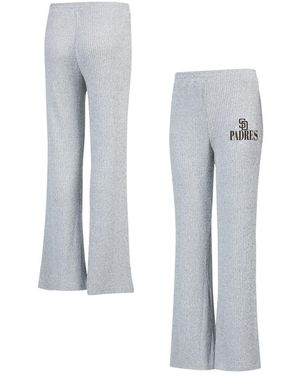Concepts Sport Concept Sport San Diego Padres Juniper Rib Knit Flare Sleep Pants - White