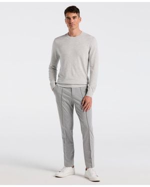 Perry Ellis Slim-fit Tapered Pull-on Pants - Gray