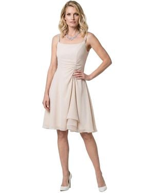 Luna Fashion House Lesli Crystal-embellished Short A-line Dress - Pink