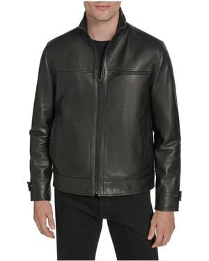 Andrew Marc Black Label Andrew Marc Label Skeld Leather Jacket - Black