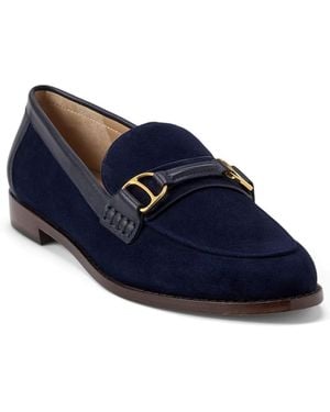 Ralph Lauren Tasha Leather Loafers - Blue