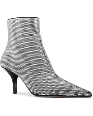 Michael Kors Michael Selina Pointed Toe Booties - Gray