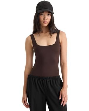 GOOD AMERICAN Scuba Modern Tank Bodysuit - Black