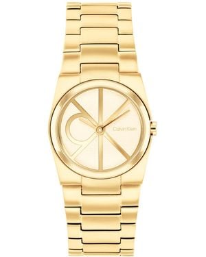 Calvin Klein Ck Unite Tone Stainless Steel Bracelet Watch 26mm - Metallic