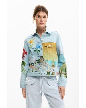 Desigual Amalfi Denim Jacket, Cotton - Blue