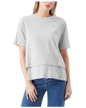 Ripe Maternity Maternity Ripe Claud Nursing Tee Marle - Gray