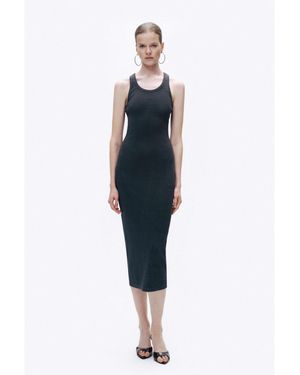 Nocturne Fitted Midi Dress - Blue