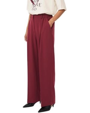 Masai Mapryscian High Waisted Wide Leg Pants - Red