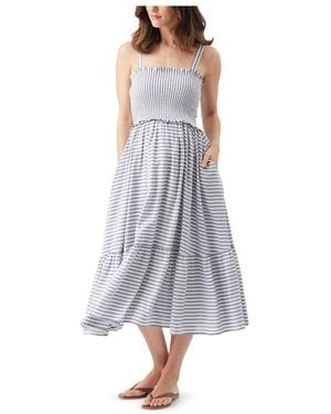 Ripe Maternity Maternity Ripe Sofia Stripe Dress - Blue