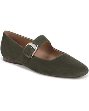 Naturalizer Cosmic Square Toe Mary Jane Ballet Flats - Green