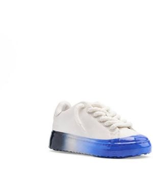 Mallet Grftr Lite Ombre Dip Platform Leather Sneakers - Blue