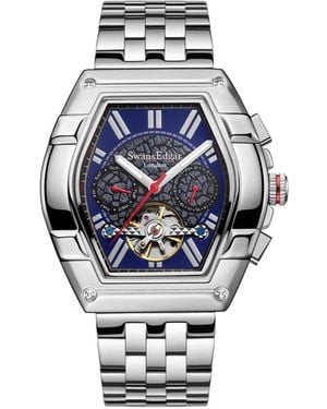 Swan And Edgar Swan & Edgar Hand Assembled Knight Exhib Silver Navy - Gray