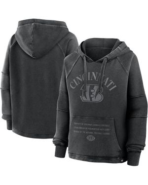 Fanatics Cincinnati Bengals Oversized Raglan Gridiron Hoodie - Black