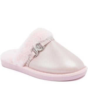 Juicy Couture Kuffington Closed Toe Slipper - Pink