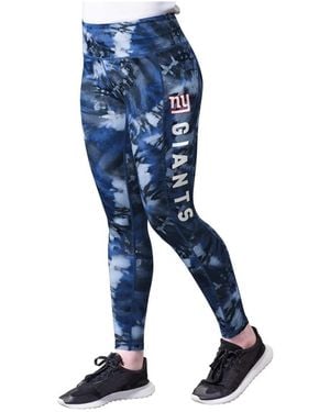 MSX by Michael Strahan New York Giants Aubrey Tie-dye leggings - Blue