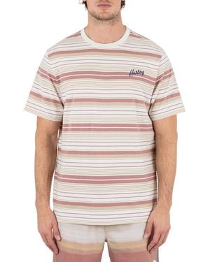 Hurley Naturals Stripe Short Sleeve T-shirt - White