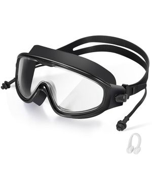 Gnuadz Swimming goggles Anti-fog Ear Plugs Nose Clip - Black
