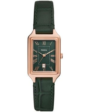 Fossil Quartz Croco Watch 23mm - Green