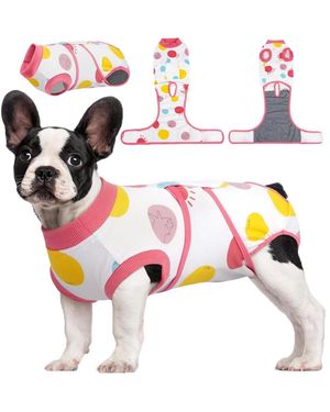 Kuoser High-elastic Post-surgery Recovery Onesie Suit For Dogs And Cats - Pink