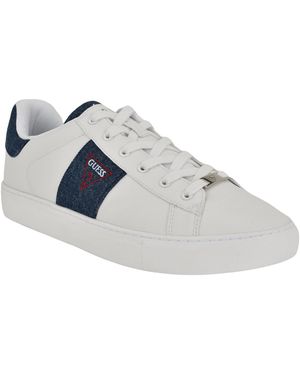Guess Bertell Round Toe Lace Up Fashion Sneakers - Gray