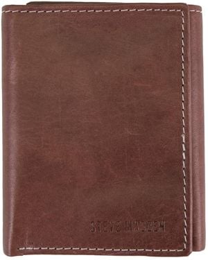 Steve Madden Backstage Antique Trifold Wallet - Brown