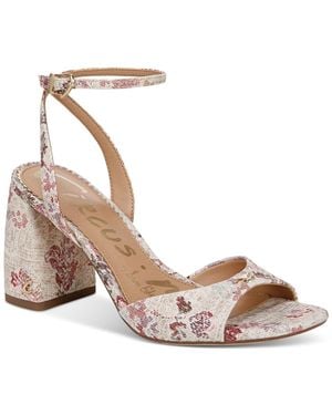 Circus by Sam Edelman Aria Two-piece Block-heel Dress Sandals - Metallic
