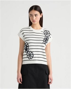 NVLT Sleeveless Sweater - White
