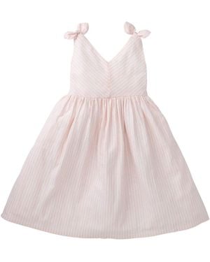 Hope & Henry Girls' Bow Shoulder Swing Dress - Pink