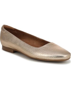 Naturalizer Kelly-ballet Square Toe Flats - Brown