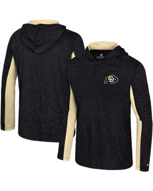 Colosseum Athletics Colorado Buffaloes Always Sunny Quarter-zip Hoodie - Blue