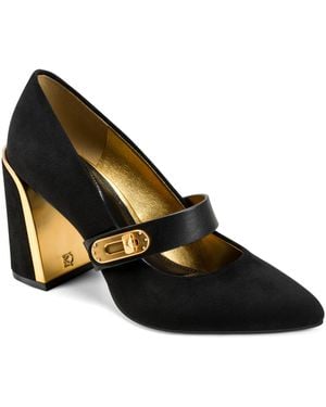 Donna Karan Rosey Mary Jane Pumps - Black